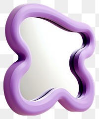 PNG Purple squiggle mirror for wall moustache appliance amethyst.