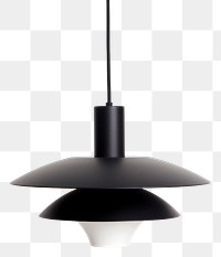 PNG Space age black pendant lamp chandelier lampshade appliance.