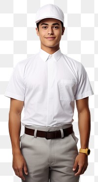 PNG Latino men wearing white chef uniform portrait shirt adult.