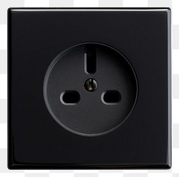 PNG  Black Wall socket electronics electricity technology. AI generated Image by rawpixel.