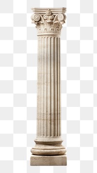 PNG Roman pillar architecture column white background