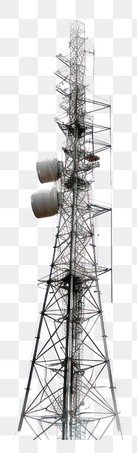 PNG  Telephone tower antenna white background architecture. AI generated Image by rawpixel.