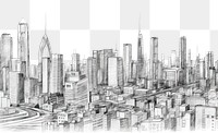 PNG City drawing sketch architecture. AI generated Image by rawpixel.