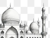 PNG Ramadan drawing sketch architecture. 