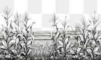 PNG Agriculture drawing sketch tranquility. AI generated Image by rawpixel.