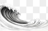 PNG Ocean wave drawing sketch nature. AI generated Image by rawpixel.