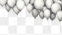 PNG Balloons drawing sketch celebration. AI generated Image by rawpixel.