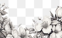 PNG Flowers drawing sketch graphics. AI generated Image by rawpixel.