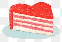 PNG  Cake in a heart shape dessert food celebration. AI generated Image by rawpixel.