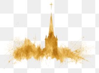 PNG  Church architecture building spire. AI generated Image by rawpixel.
