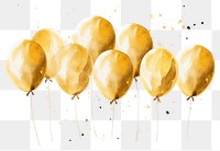 PNG  Balloons white background celebration anniversary. AI generated Image by rawpixel.