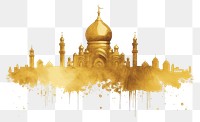PNG  Mosque architecture building gold. AI generated Image by rawpixel.
