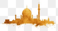 PNG  Mosque architecture building gold. AI generated Image by rawpixel.