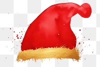 PNG  Santa hat white background celebration splattered. AI generated Image by rawpixel.