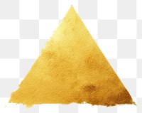 PNG  Triangle gold white background pyramid. AI generated Image by rawpixel.