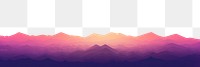 PNG Sunset sky backgrounds landscape outdoors. AI generated Image by rawpixel.