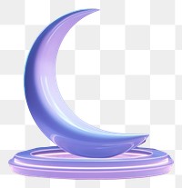 PNG  A crescent moon astronomy lighting graphics.