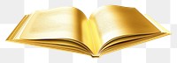 PNG  Gold open book publication page white background. AI generated Image by rawpixel.