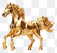 PNG  Horse mammal animal gold. AI generated Image by rawpixel.