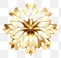 PNG  Snowflake gold brooch white background. AI generated Image by rawpixel.