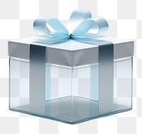 PNG Transparent glass gift box white background celebration
