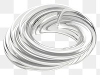 PNG  Transparent glass freeform coil spring platinum jewelry silver.