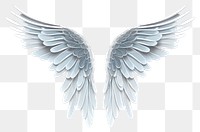 PNG Transparent glass simple simple angel wing white bird lightweight.