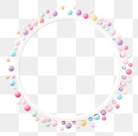 PNG  Mini girly circle in pastel color necklace jewelry photo.