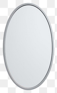 PNG  Minimal grey oval mirror photo white background.