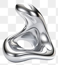 PNG Solid-fluid liquid shape silver white background accessories