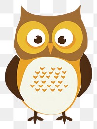 PNG  Cute owl illustration animal nature bird.