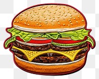 PNG  Beefburger clothing food hamburger.