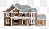 PNG  American masonry construction house architecture building white background.