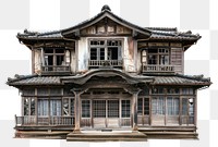 PNG  Local japanese haunted house architecture building window.