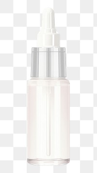 PNG Serum cosmetic cosmetics bottle white background.