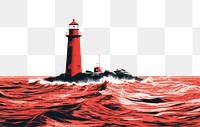 PNG  Lighthouse architecture outdoors ocean. AI generated Image by rawpixel.