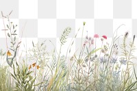 PNG Minimal meadow nature outdoors drawing