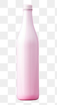 PNG Bottle mockup drink milk pink.