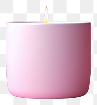 PNG Candle mockup pink pink background illuminated.
