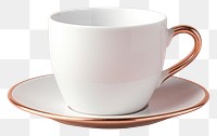 PNG Coffee cup mockup porcelain saucer drink.