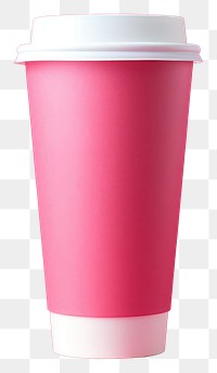 PNG Coffee cup mockup magenta pink mug.