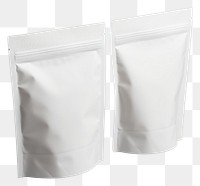 PNG Pouch packaging mockup white gray bag.