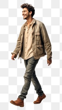 PNG A happy university student footwear jacket person. AI generated Image by rawpixel.