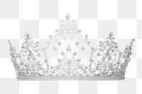 PNG Crown tiara white background accessories.