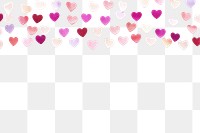 PNG Heart confetti backgrounds petal line