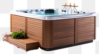 PNG Jacuzzi white background architecture relaxation.