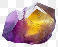 PNG Purple and yellow gem amethyst gemstone jewelry.