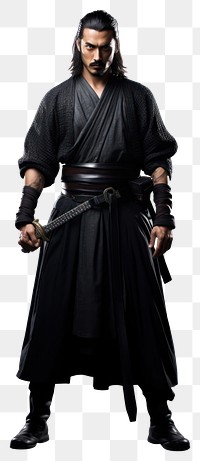 PNG  Samurai costume samurai adult. AI generated Image by rawpixel.