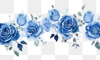 PNG Blue roses pattern flower nature.