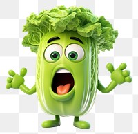 PNG Lettuce vegetable cartoon green. AI generated Image by rawpixel.